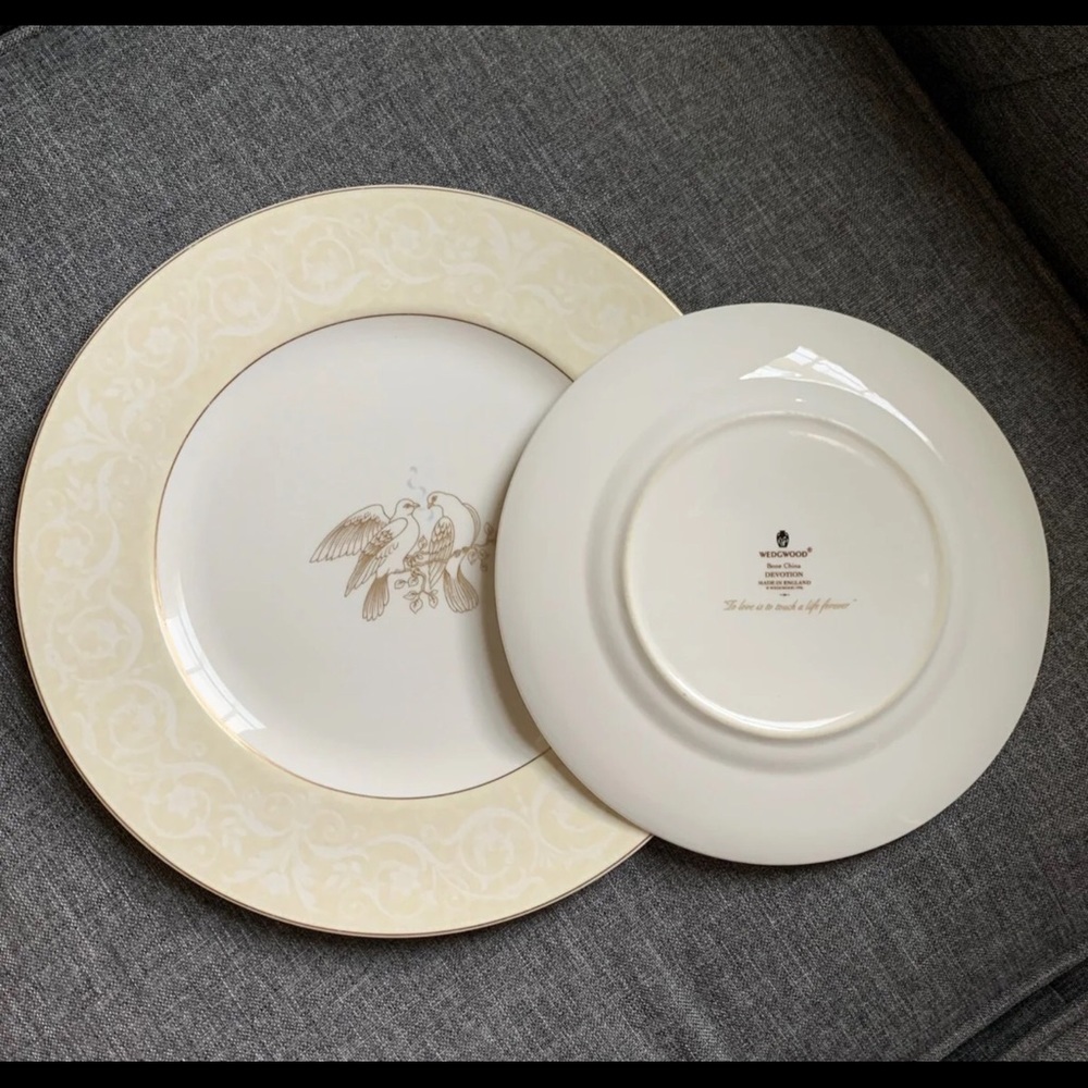🔥Set WEDGWOOD Devotion Fine Bone China - 2 pcs set